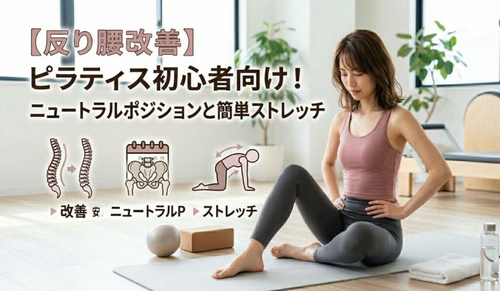 【反り腰改善】ピラティス初心者向け！ニュートラルポジションと簡単ストレッチ